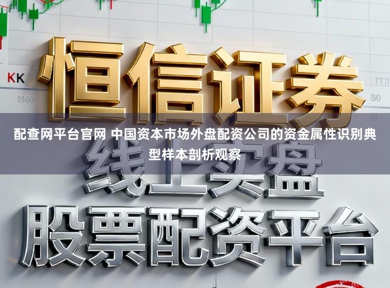 配查网平台官网 中国资本市场外盘配资公司的资金属性识别典型样本剖析观察